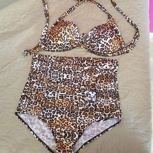High waisted bikini, retro inspired L
